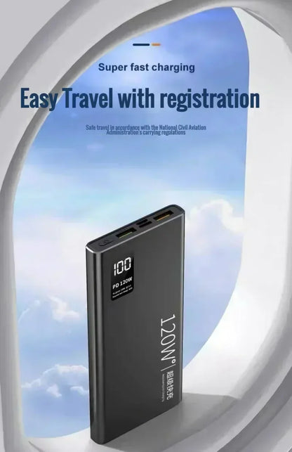 120W super fast charging 20000 mAh power bank for mobile